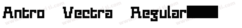 Antro Vectra Regular字体转换